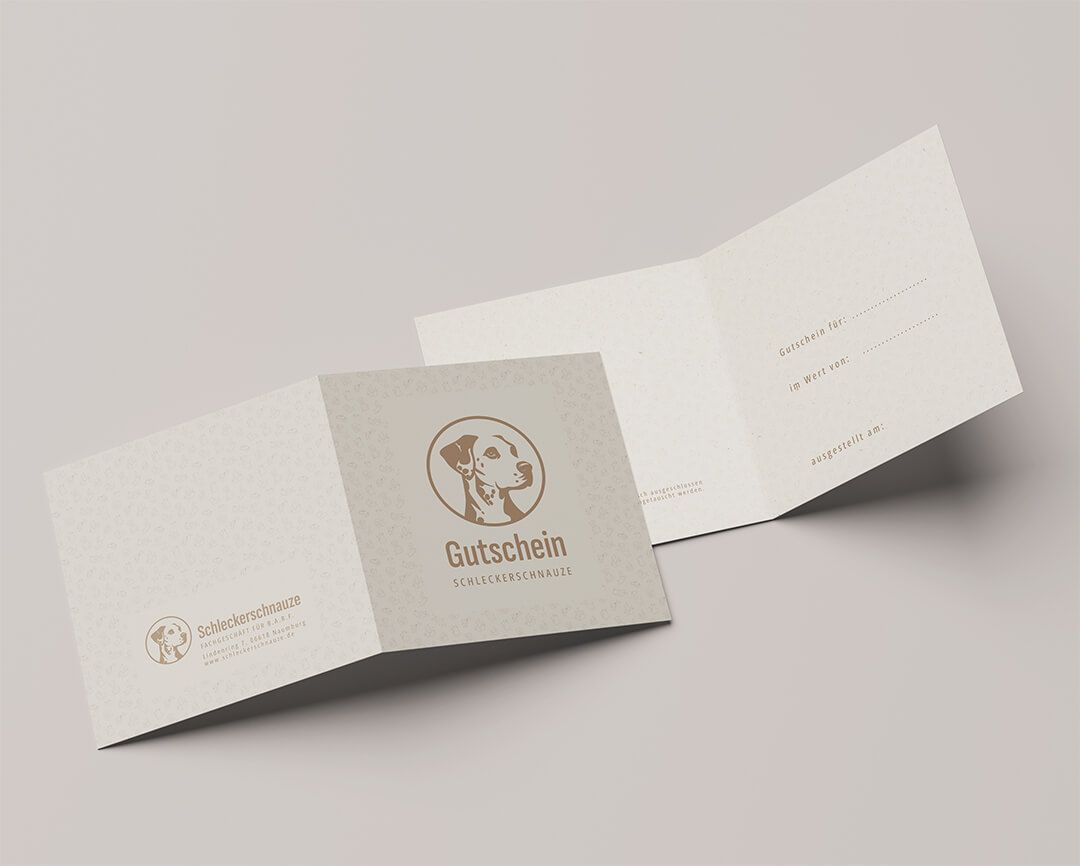 Gutschein der Schleckerschnauze in Naumburg, kreiert von SAALEBRANDS