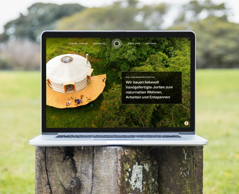 Website-Konzept Jurtenmanufaktur, by saalebrands
