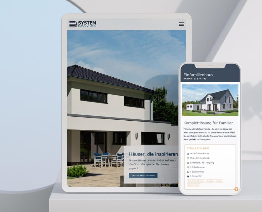 Website-Relaunch für SYSTEM Massivhaus, by saalebrands