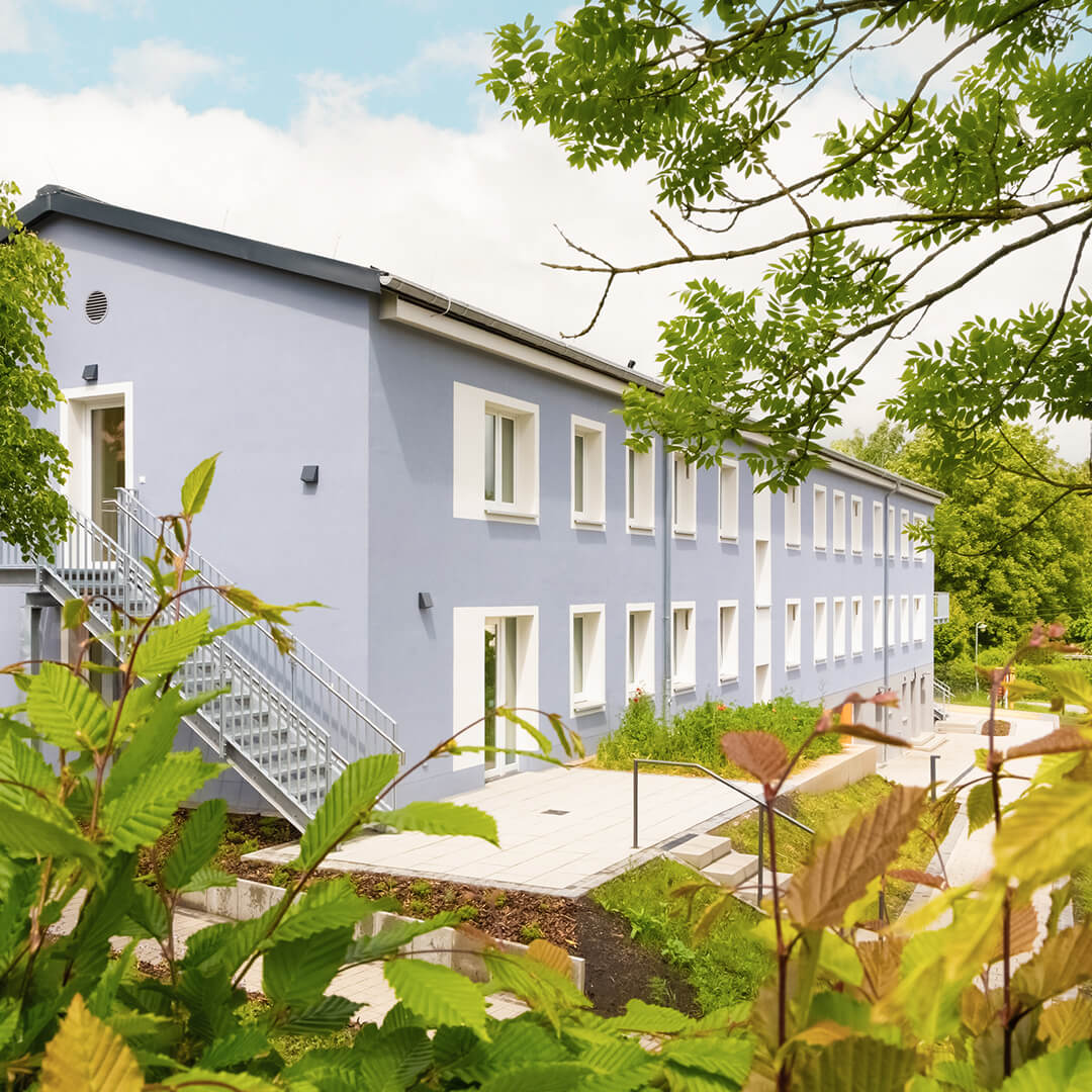 Au&szlig;enaufnahme vom Kinderhaus "L&ouml;wenzahn" der BUK Burgenlandkreis