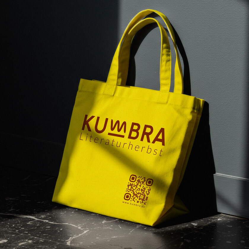 Visualisierung eines Beutels von KUMBRA, der Kulturmarke vom Burgenlandkreis