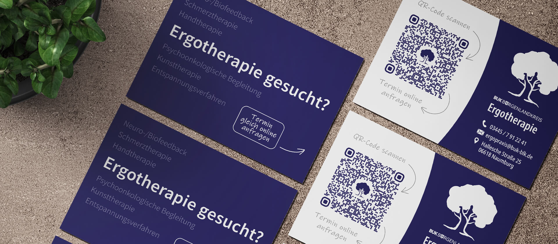 Werbemittel der BUK Ergotherapie, by saalebrands