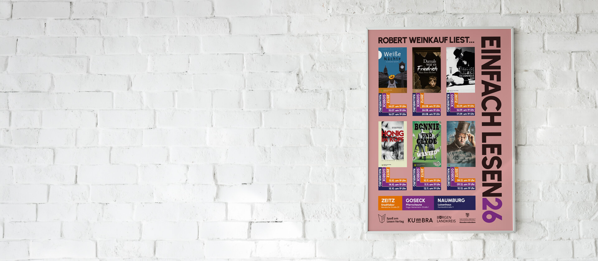Plakat für die Initiative EINFACH LESEN, by saalebrands