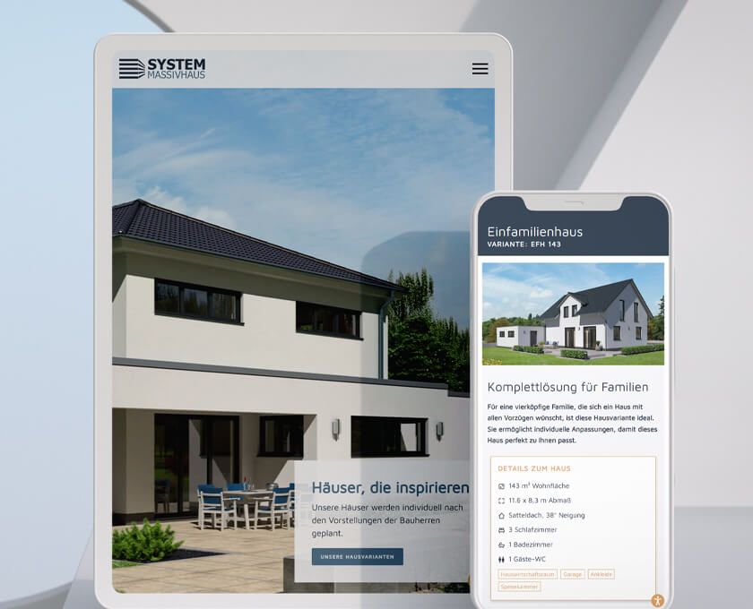 Website-Relaunch für SYSTEM Massivhaus, by saalebrands