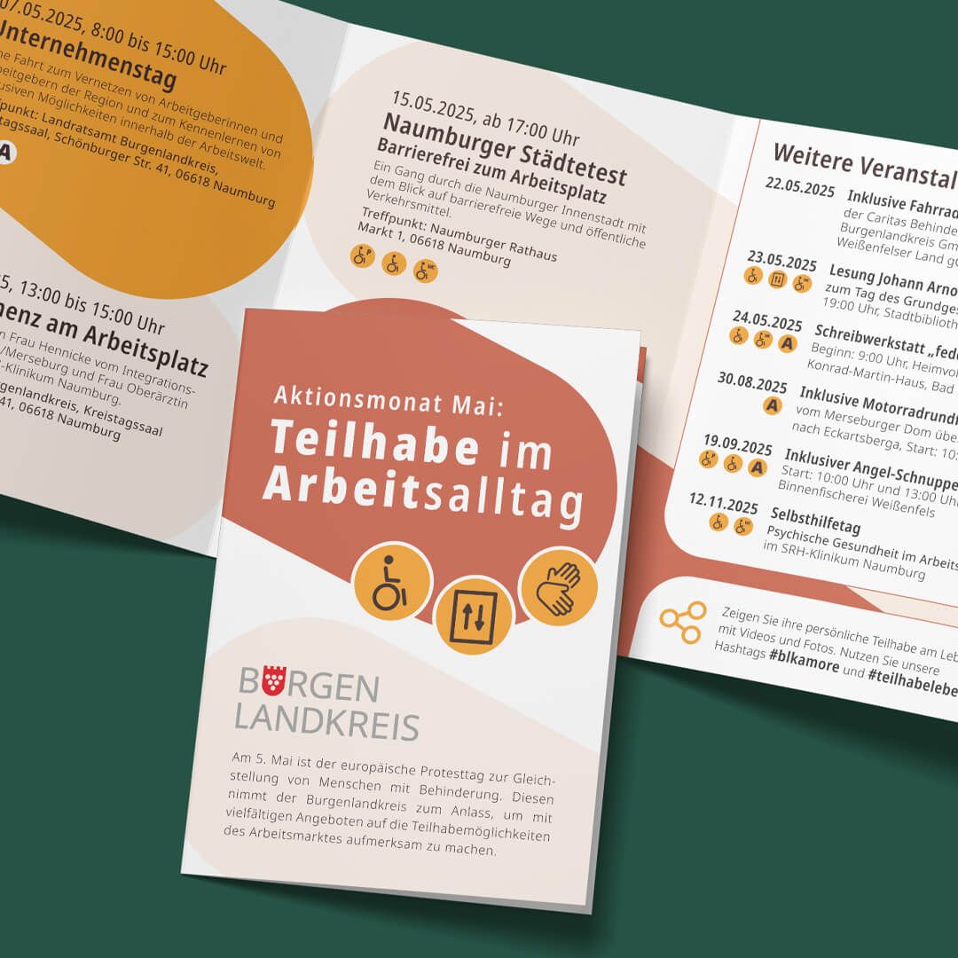 SAALEBRANDS erstellte die Broschüre "Teilhabe am Arbeitsplatz"