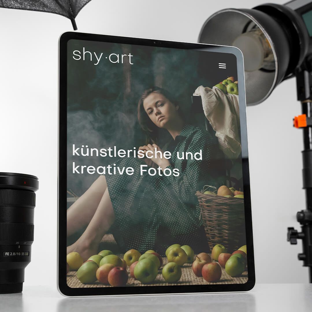 Website shyart.de von SAALEBRANDS